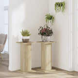 Vidaxxl Pflanzenständer 2 Stück 30x30x60 cm Holzwerkstoff Sonoma-Eiche