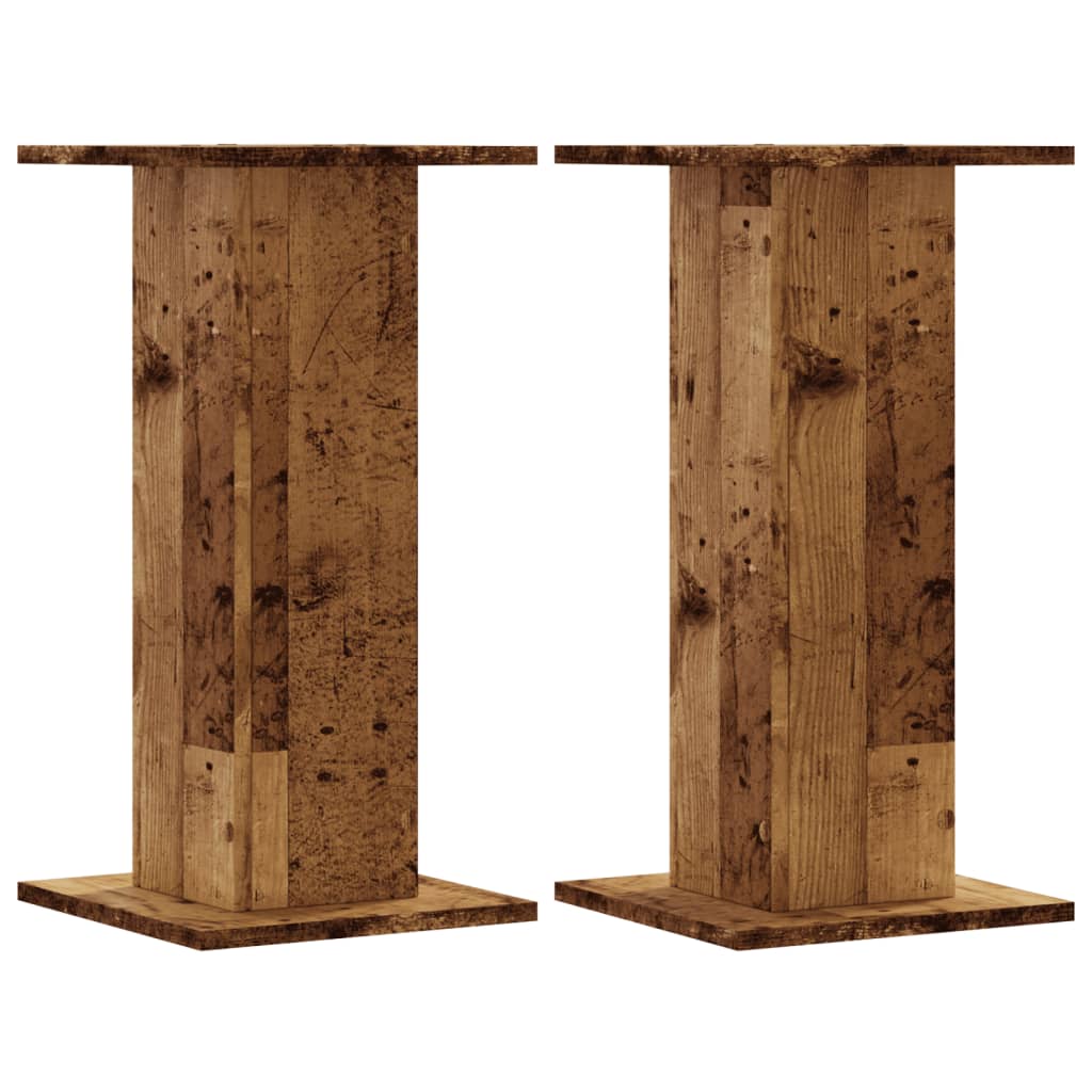 Vidaxx Pflanzenständer 2 Stück 30x30x60 cm behandeltes Holz, altholzfarben
