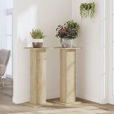 VidaXL Pflanzenständer 2 Stk. 30x30x80 cm Holzwerkstoff Sonoma-Eiche
