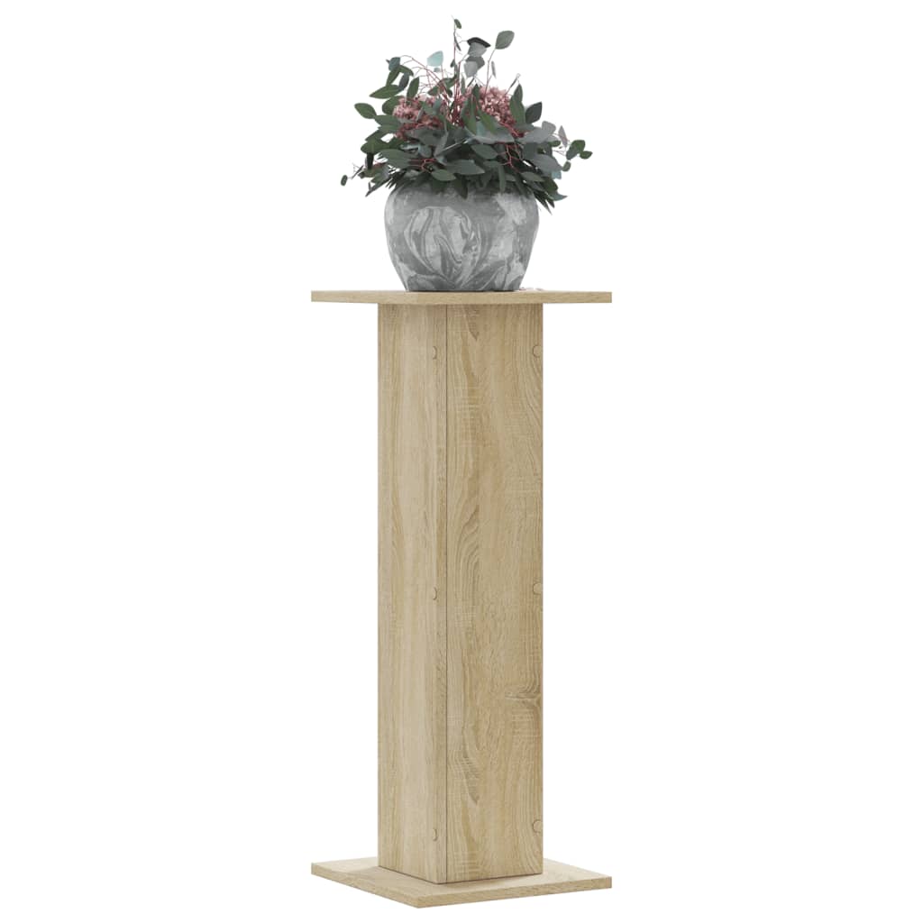 VidaXL Pflanzenständer 2 Stk. 30x30x80 cm Holzwerkstoff Sonoma-Eiche