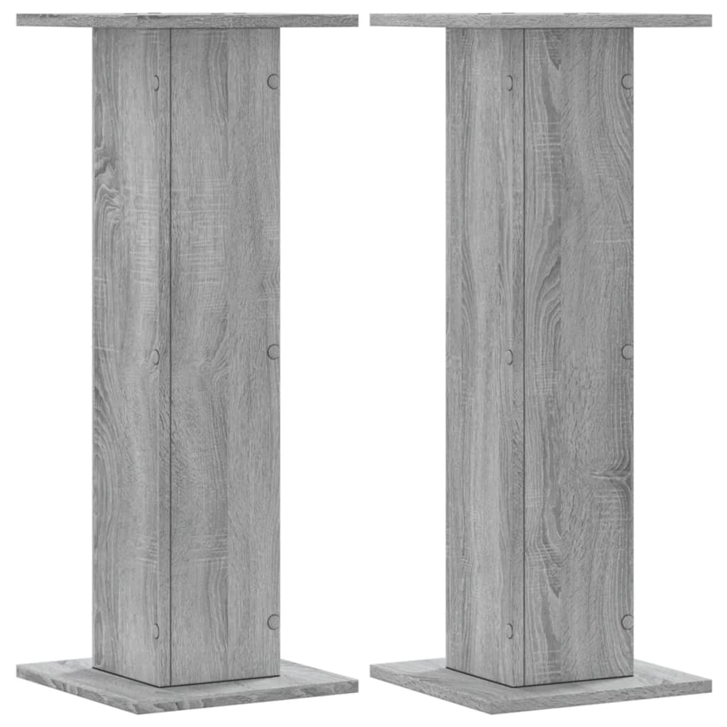 Vidaxl rastlinske standarde 2 PCS 30x30x80 cm Predelana lesena siva Sonoma