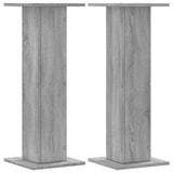 Vidaxxl Pflanzenständer 2 Stück 30x30x80 cm Holzwerkstoff, graues Sonoma