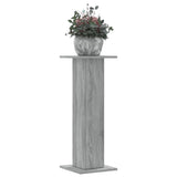 Vidaxxl Pflanzenständer 2 Stück 30x30x80 cm Holzwerkstoff, graues Sonoma