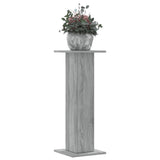 Vidaxl Plant Standards 2 PCS 30x30x80 cm Behandlet tre grå sonoma