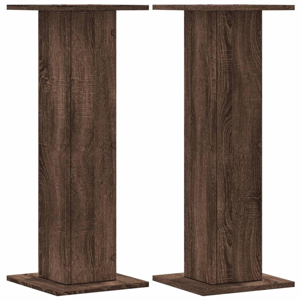 Vidaxx Pflanzenständer 2 Stück 30x30x80 cm Holzwerkstoff braune Eiche