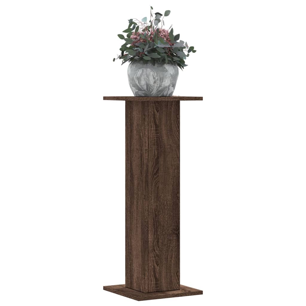 Vidaxx Pflanzenständer 2 Stück 30x30x80 cm Holzwerkstoff braune Eiche