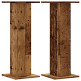 VidaXL Pflanzenständer 2 Stück 30x30x80 cm behandeltes Holz, altholzfarben