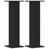 VidaXL Pflanzenständer 2 Stück 30x30x95 cm Holzwerkstoff schwarz