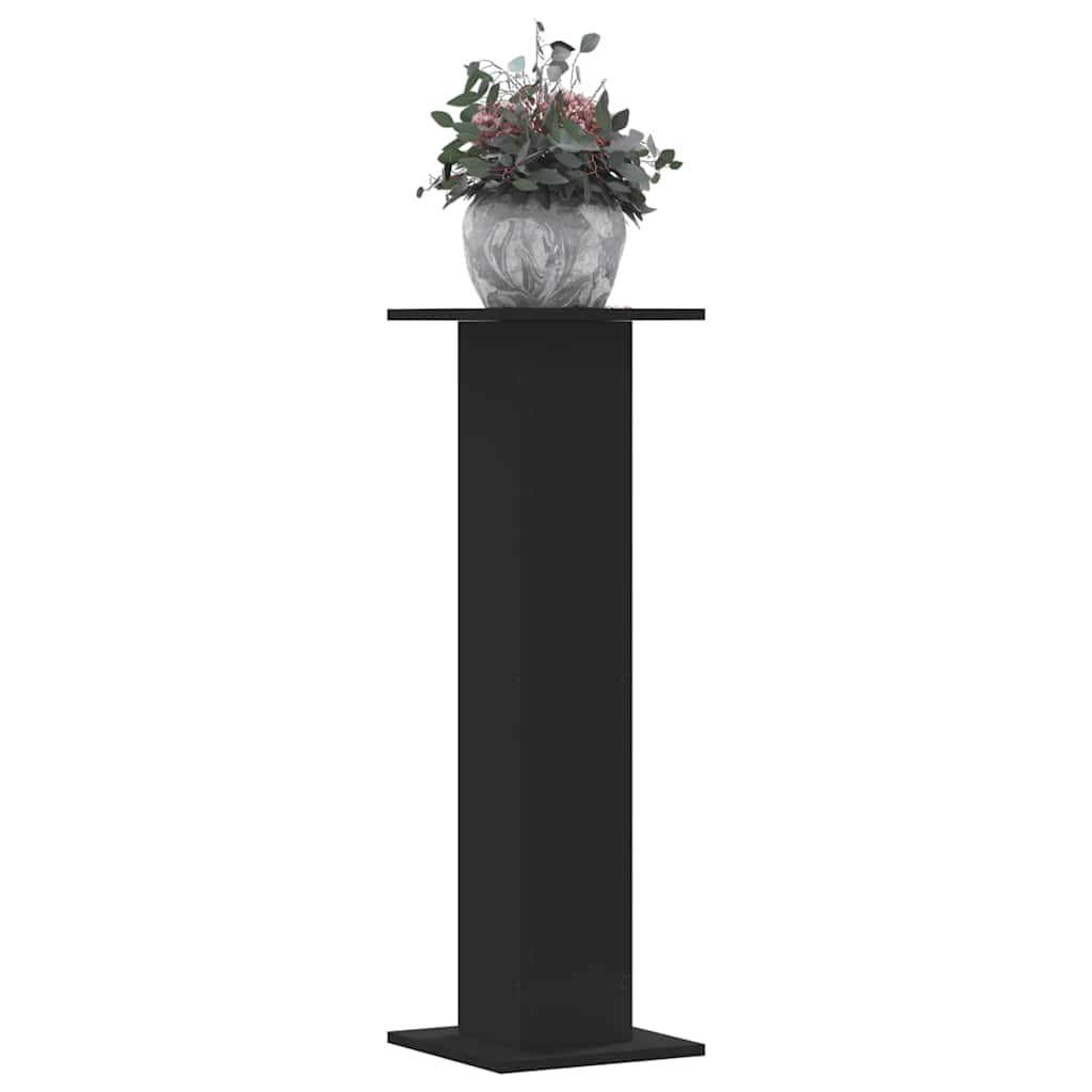 VidaXL Pflanzenständer 2 Stück 30x30x95 cm Holzwerkstoff schwarz
