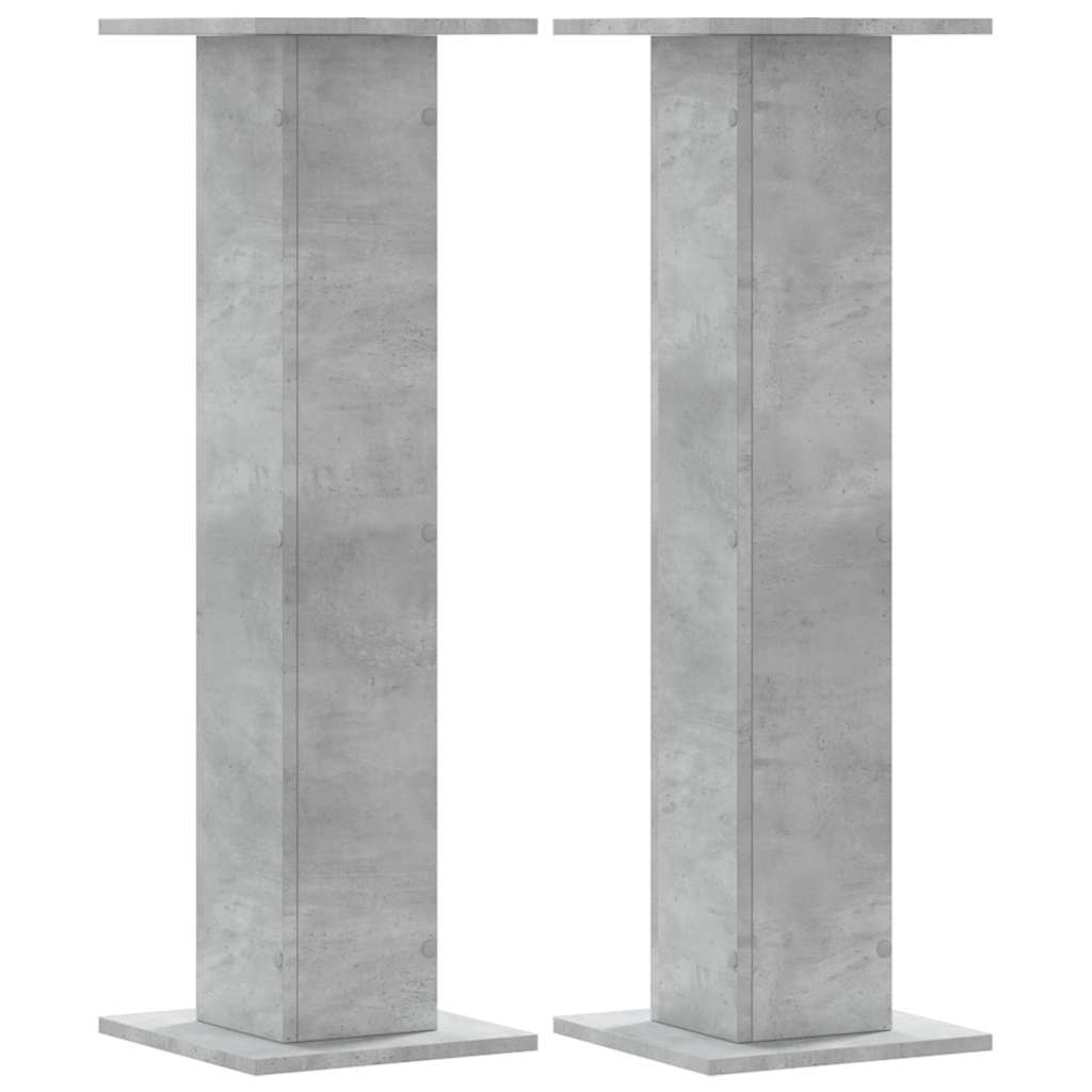 Vidaxx Pflanzenständer 2 Stück 30x30x95 cm Holzwerkstoff Betongrau