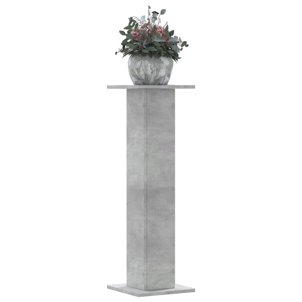 Vidaxx Pflanzenständer 2 Stück 30x30x95 cm Holzwerkstoff Betongrau