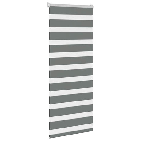VidaXL Zebra-Rollo 60x100 cm Stoffbreite Dunkelgrau 55,9 cm