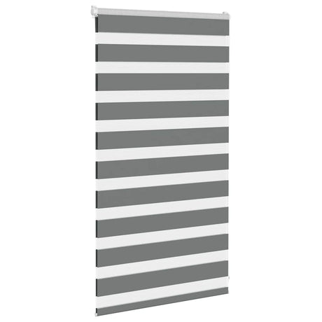 VidaXL Zebra-Rollo 70x100 cm Stoffbreite 65,9 cm Dunkelgrau