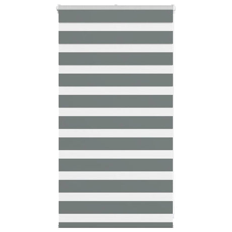 VidaXL Zebra-Rollo 85x100 cm Stoffbreite 80,9 cm Dunkelgrau