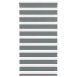 VidaXL Zebra-Rollo 90x100 cm Stoffbreite 85,9 cm Dunkelgrau