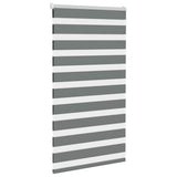 VidaXL Zebra-Rollo 90x100 cm Stoffbreite 85,9 cm Dunkelgrau