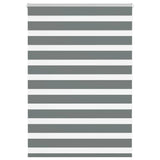 VidaXL Zebra-Rollo 95x100 cm Stoffbreite 90,9 cm Dunkelgrau