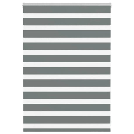 VidaXL Zebra-Rollo 95x100 cm Stoffbreite 90,9 cm Dunkelgrau