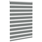 VidaXL Zebra-Rollo 100x100 cm Stoffbreite 95,9 cm Dunkelgrau