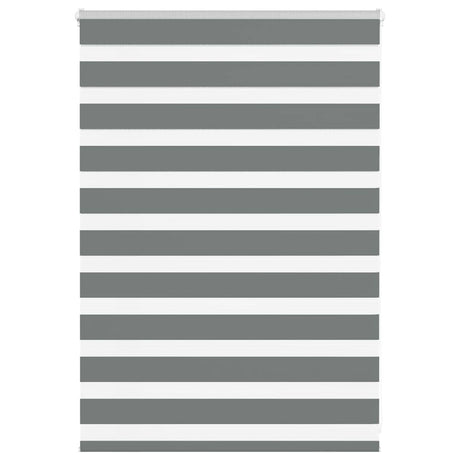 VidaXL Zebra-Rollo 105x100 cm Stoffbreite 100,9 cm Dunkelgrau