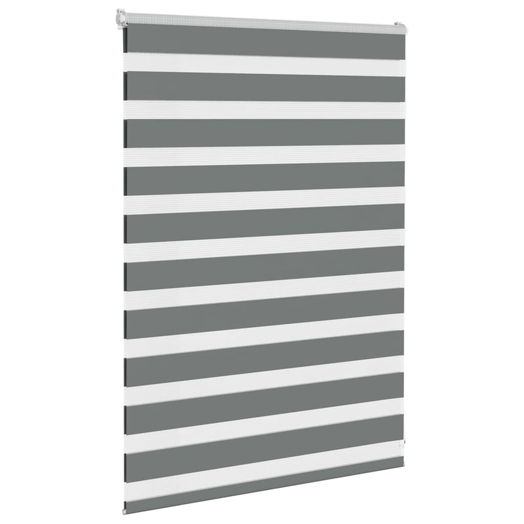 VidaXL Zebra-Rollo 105x100 cm Stoffbreite 100,9 cm Dunkelgrau