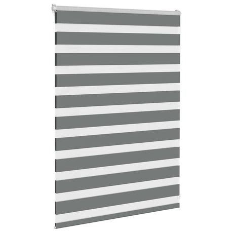 VidaXL Zebra-Rollo 105x100 cm Stoffbreite 100,9 cm Dunkelgrau