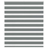 VidaXL Zebra-Rollo 125x100 cm Stoffbreite 120,9 cm Dunkelgrau