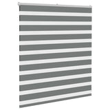 VidaXL Zebra-Rollo 130x100 cm Stoffbreite 125,9 cm Dunkelgrau