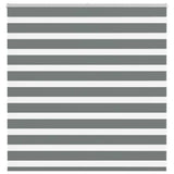 VidaXL Zebra-Rollo 140x100 cm Stoffbreite 135,9 cm Dunkelgrau