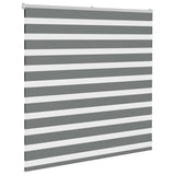 Vidaxl Zebra Roller Blind 140x100 cm Staubbreite 135,9 cm dunkelgrau