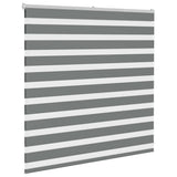Vidaxx Zebra-Rollo 145x100 cm Stoffbreite 140,9 cm Dunkelgrau