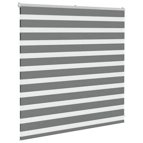 VidaXL Zebra-Rollo 150x100 cm Stoffbreite 145,9 cm Dunkelgrau