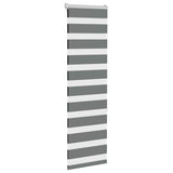 VidaXL Zebra-Rollo 40x150 cm Stoffbreite 35,9 cm Dunkelgrau