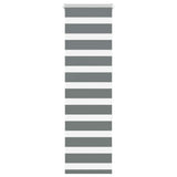 VidaXL Zebra-Rollo 50x150 cm Stoffbreite 45,9 cm Dunkelgrau
