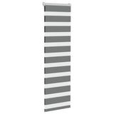 VidaXL Zebra-Rollo 50x150 cm Stoffbreite 45,9 cm Dunkelgrau