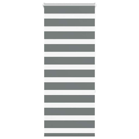 VidaXL Zebra-Rollo 55x150 cm Stoffbreite 50,9 cm Dunkelgrau