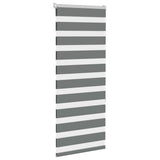 VidaXL Zebra-Rollo 60x150 cm Stoffbreite Dunkelgrau 55,9 cm