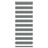 VidaXL Zebra-Rollo 65x150 cm Stoffbreite 60,9 cm Dunkelgrau