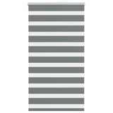 VidaXL Zebra-Rollo 75x150 cm Stoffbreite 70,9 cm Dunkelgrau