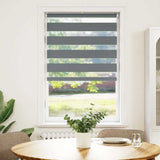 VidaXL Zebra-Rollo 80x150 cm Stoffbreite 75,9 cm Dunkelgrau