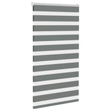 VidaXL Zebra-Rollo 80x150 cm Stoffbreite 75,9 cm Dunkelgrau