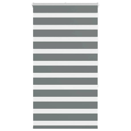 VidaXL Zebra-Rollo 85x150 cm Stoffbreite 80,9 cm Dunkelgrau