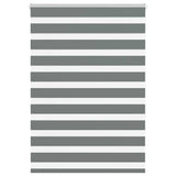VidaXL Zebra-Rollo 100x150 cm Stoffbreite 95,9 cm Dunkelgrau