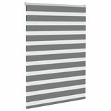 VidaXL Zebra-Rollo 105x150 cm Stoffbreite 100,9 cm Dunkelgrau