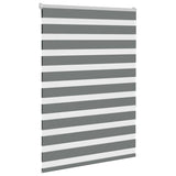 Vidaxl Zebra Roller Blind 115x150 cm Stoffbredde 110,9 cm mørk grå