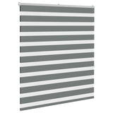 Vidaxl Zebra Roller Blind 120x150 cm Stoffbreite 115,9 cm dunkelgrau