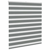 VidaXL Zebra-Rollo 135x150 cm Stoffbreite 130,9 cm Dunkelgrau