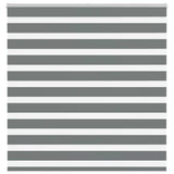VidaXL Zebra-Rollo 140x150 cm Stoffbreite 135,9 cm Dunkelgrau