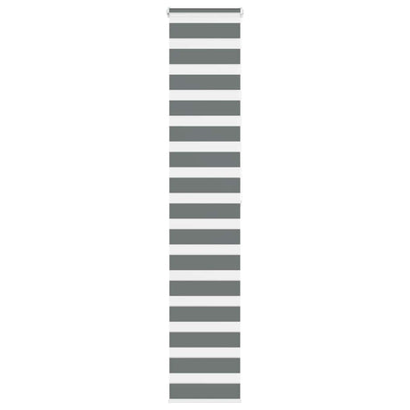 VidaXL Zebra-Rollo 40x200 cm Stoffbreite 35,9 cm Dunkelgrau