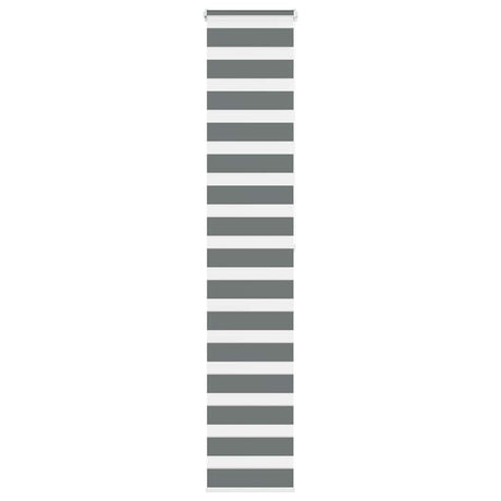 VidaXL Zebra-Rollo 45x200 cm Stoffbreite 40,9 cm Dunkelgrau